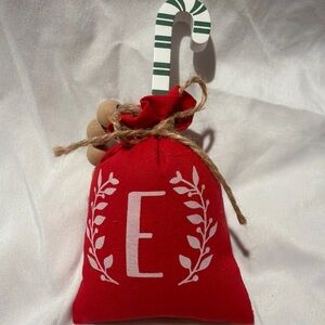 Hobby Lobby Red and White Holiday Ornament